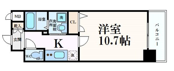 エスリード西小路御池の物件間取画像